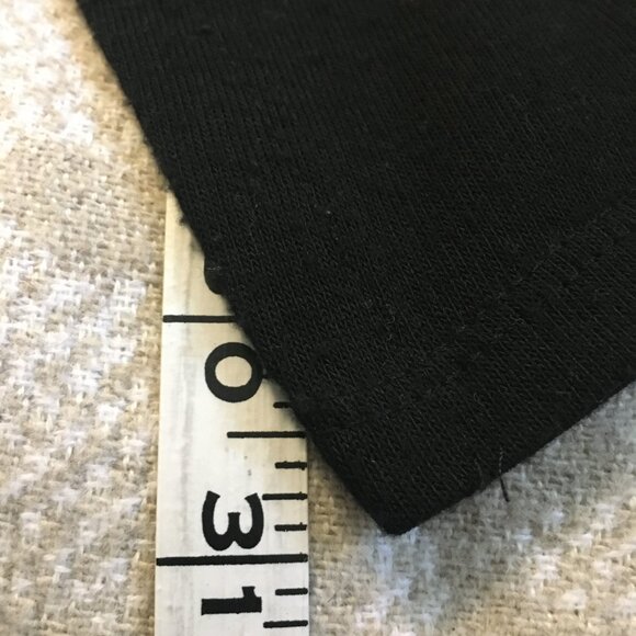 Made in Canada Black Open Waterfall Cardigan With Ruffle Collar Rosette Tank - Picture 15 of 16